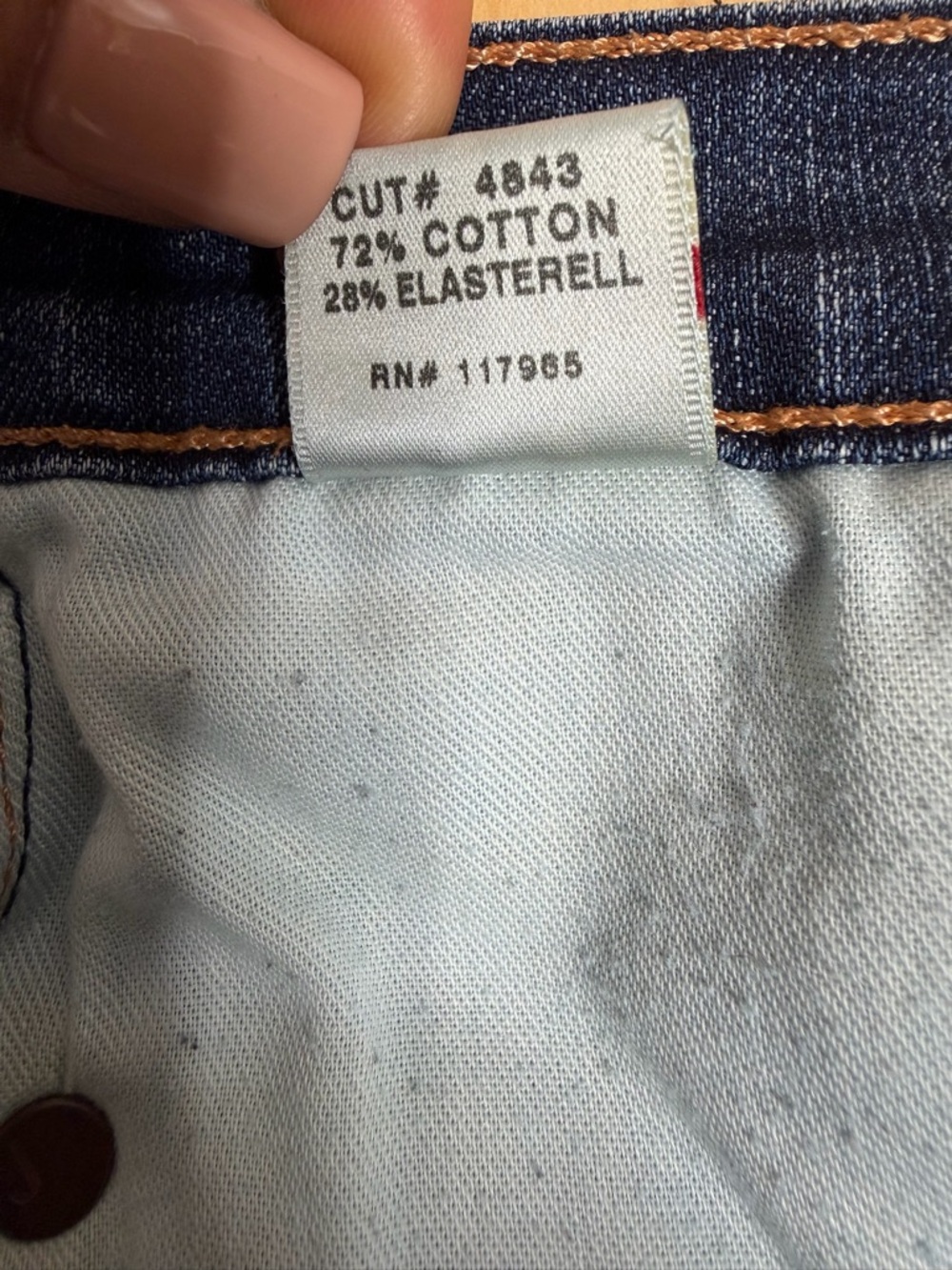 J Brand Blue Distressed Straight-Leg Jeans - Picture 11 of 11
